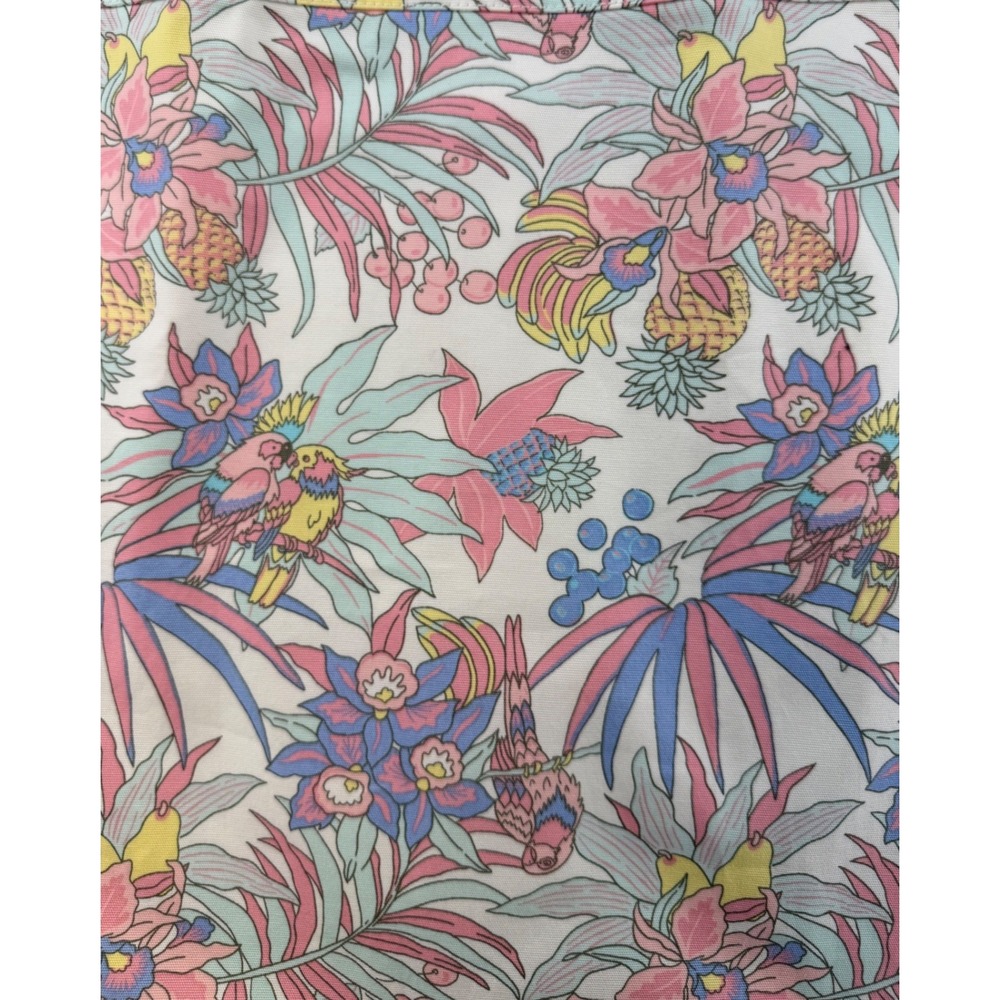 NWT Talbots Tropical Parrot Floral pencil Mini Skirt Size 16 pastel Resort - Picture 4 of 8
